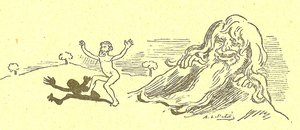 Ilustración de Alfred Le Pete (1841-1909) en Gros-Jean y su cura de Alfred Le Petit