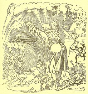 Ilustración de Alfred Le Petit (1841-1909) en Gros-Jean et son cure de Alfred Le Petit