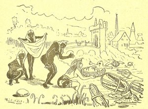 Ilustración de Alfred Le Petit (1841-1909) en Gros-Jean y su cura de Alfred Le Petit