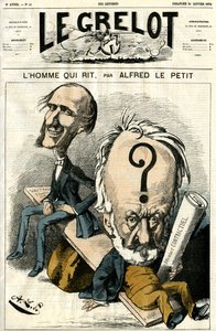 Victor Hugo y El hombre que ríe. Caricatura