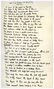Manuscrito original del Epílogo a los Idilios del Rey, c1872 de Alfred Lord Tennyson