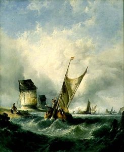 Un día ventoso en el Mosa de Alfred Montague