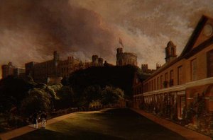 Vista del Castillo de Windsor desde el Colegio de Traver de Alfred Montague
