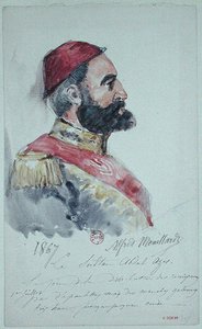 Sultán Abd al-Aziz 1867 de Alfred Mouillard