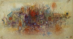 Sin título, c.1943-44. (acuarela, pluma y tinta sobre papel)