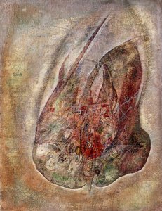 Sin título, c.1946 (óleo sobre lienzo) de Alfred Otto Wolfgang Schulze Wols