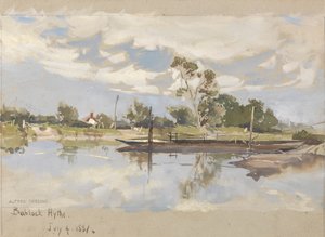 Bablock Hythe, cerca de Oxford de Alfred Parsons