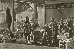 El enrolamiento de voluntarios, 1870