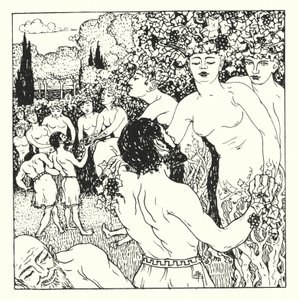 Historia verdadera de Lucian: Las mujeres de la vid (grabado) de Alfred Payne Garnett
