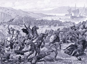 La gran batalla de Brunanburh AD937 de Alfred Pearse