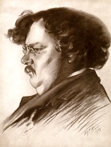 Gilbert Keith Chesterton, escritor inglés, 1909-1910 de Alfred Priest