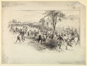 La Incursión de Ganado por la Caballería Confederada de Alfred R. Waud