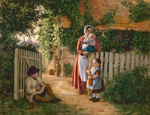 Music Hath Charms (óleo sobre lienzo) de Alfred Rankley