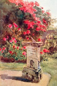 "¡Qué cosa muerta es un reloj, comparado con la sencilla estructura de altar y el silencioso lenguaje del corazón de la antigua esfera!". (litografía en color)