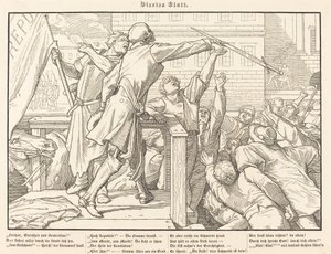Auch ein Todtentanz IV de Alfred Rethel