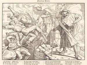 Otro baile de la muerte V de Alfred Rethel