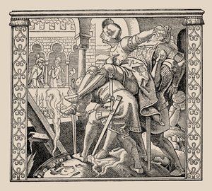 Die Nibelungen. Cómo se presenta el cadáver de Rudiger a Krimhild