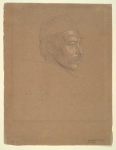 estudio de un hombre de Alfred Rethel