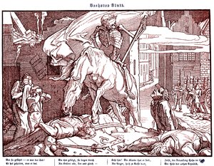 Totentanz 1848: La muerte como héroe republicano de Alfred Rethel