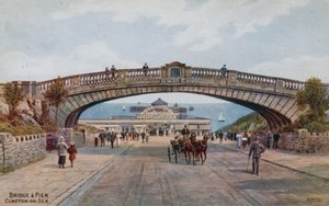 Puente y muelle, Clacton-on-Sea de Alfred Robert Quinton