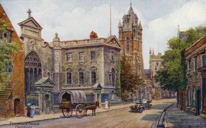 Cambridge: Peterhouse College (litografia en color) de Alfred Robert Quinton