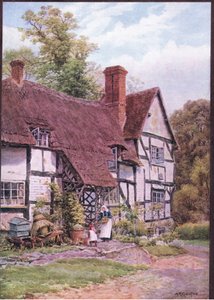 Havington, cerca de Evesham, Worcester, de Las Cabañas y la Vida Rural de Inglaterra publicado por Dent & Sons Limited de Alfred Robert Quinton