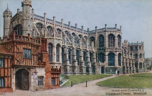 Claustros de herradura y Capilla de San Jorge, Windsor de Alfred Robert Quinton