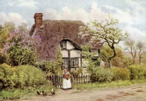 Lilas y flores de manzano, Harvington, Worcester