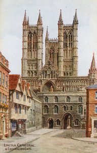 Catedral de Lincoln y Puerta del Tesoro de Alfred Robert Quinton