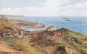 Lulworth Cove, desde arriba (litografía a color) de Alfred Robert Quinton