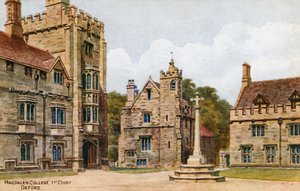 Magdalen College, primer patio, Oxford