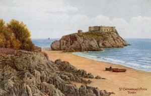 La roca de Santa Catalina, Tenby de Alfred Robert Quinton