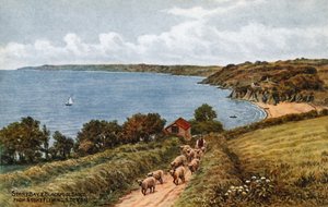 Bahía de Start y Arenas de Blackpool, desde Stoke Fleming, S Devon