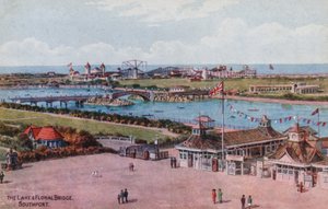 El Lago y el Puente Floral, Southport de Alfred Robert Quinton