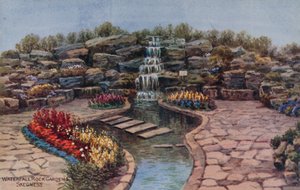 Cascada, Jardines de Roca, Skegness de Alfred Robert Quinton