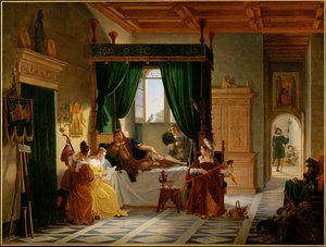 La convalecencia de Bayard - Bayard recuperándose ... de Alfred Roll
