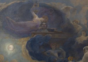 Poesía - Drama (techo lateral) de Alfred Roll