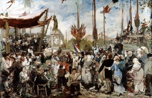 El 14 de julio de 1880, finales del siglo XIX principios del siglo XX de Alfred Roll