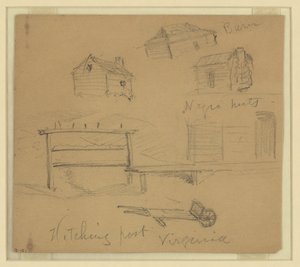 Poste de amarre, Virginia de Alfred Rudolph Waud