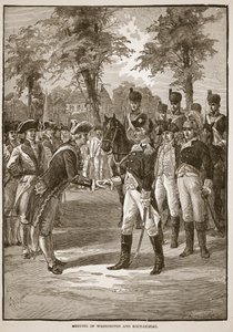 Encuentro de Washington y Rochambeau, pub. 1896