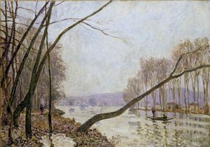 Orilla del Sena en otoño de Alfred Sisley