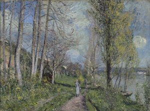 Orillas del Sena, c.1880-81 de Alfred Sisley
