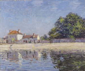Bords du Loing, Saint-Mammes (El río Loing en Saint-Mammes) de Alfred Sisley