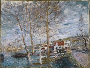 Inundación en Moret, 1879 de Alfred Sisley