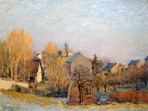 Escarcha en Louveciennes, 1873 de Alfred Sisley