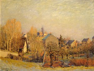 Mañana helada en Louveciennes de Alfred Sisley
