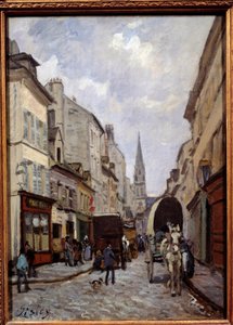 Grande rue en Argenteuil de Alfred Sisley