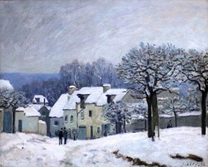 La Plaza del Chenil en Marly de Alfred Sisley