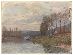 El Sena en Bougival de Alfred Sisley