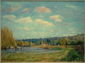 El Sena en Saint-Cloud de Alfred Sisley